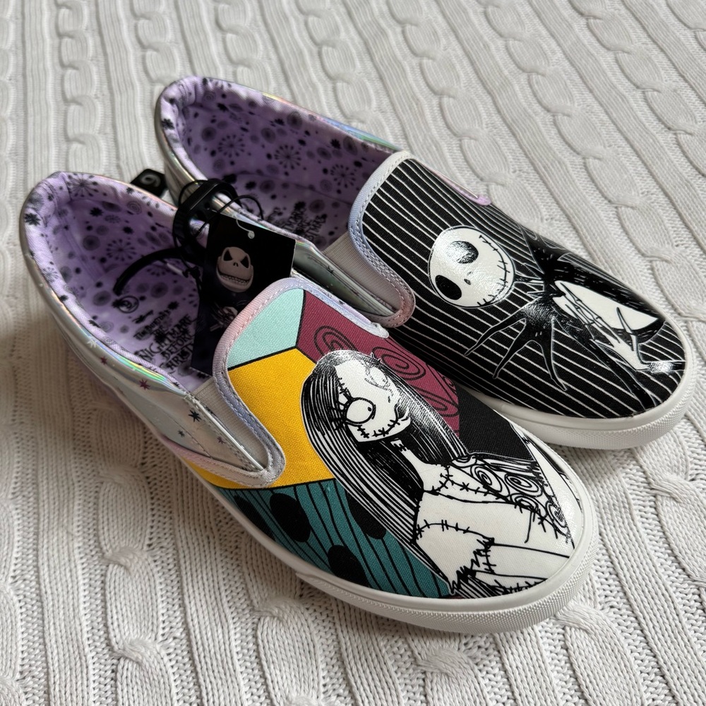 Nightmare Before Christmas Sneakers Men’s 9 WMN 10.5 NEW Jack Skellington Sally